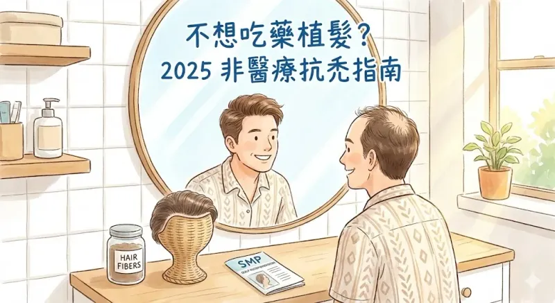 不想吃藥植髮？科技假髮、SMP 紋髮與增髮纖維