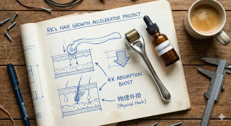 微針滾輪生髮有效嗎？搭配生髮水效果增 4 倍｜針長選擇與操作 SOP