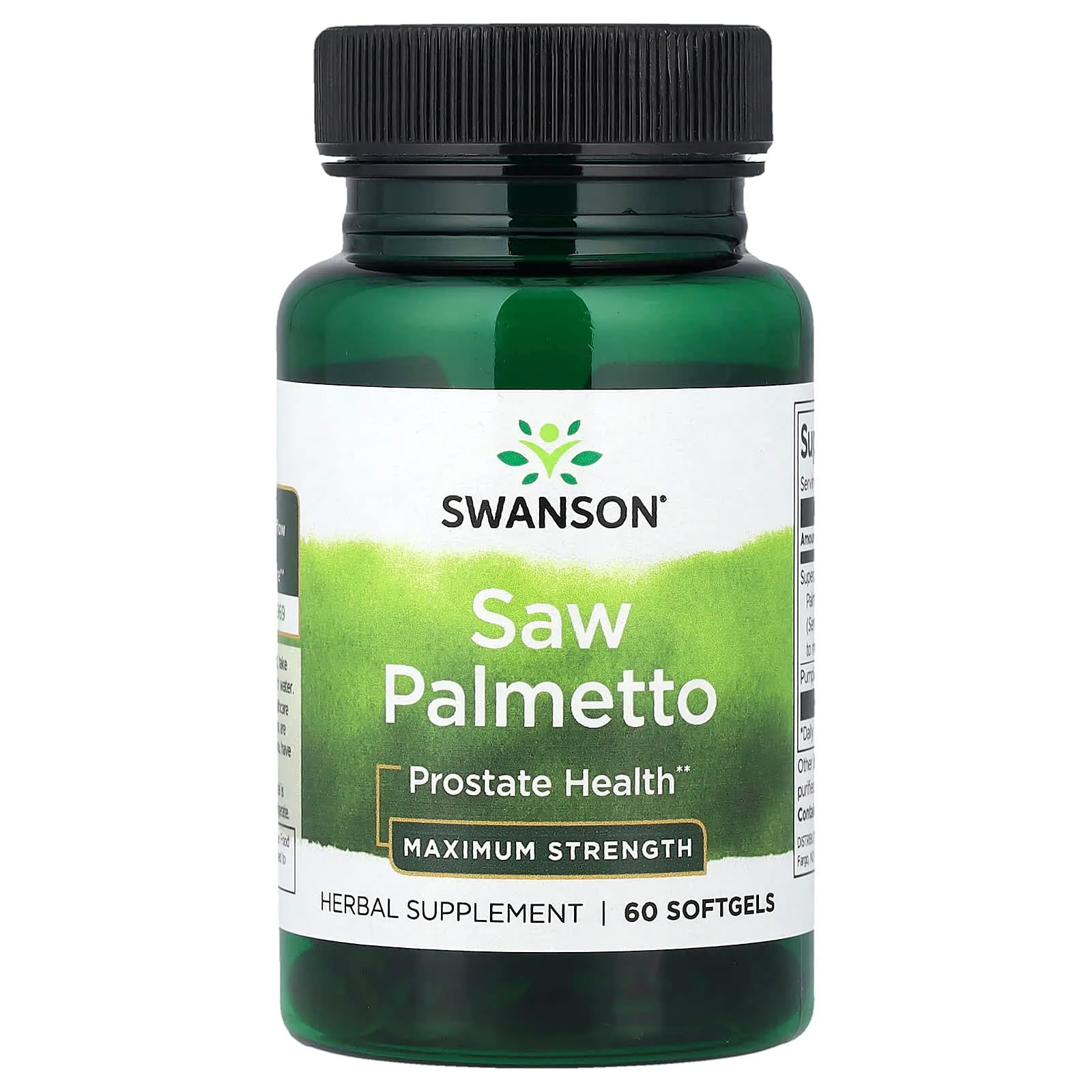 Swanson, 鋸棕櫚，特強型，60 粒軟膠囊