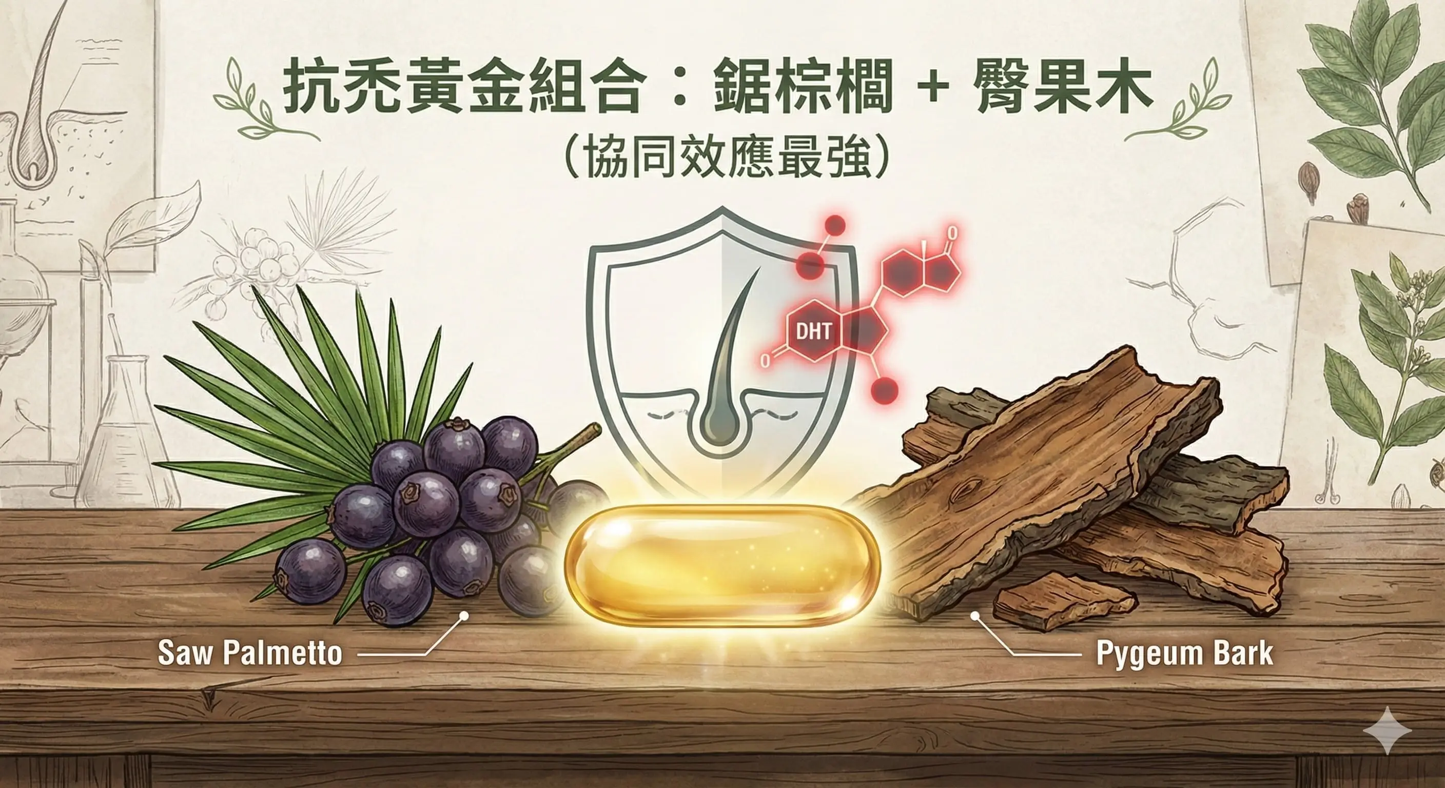 鋸棕櫚 + 臀果木